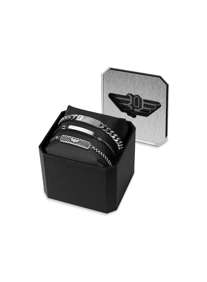 POLICE Protector-Chainmale-Contour Bracelet Gift Set for Men