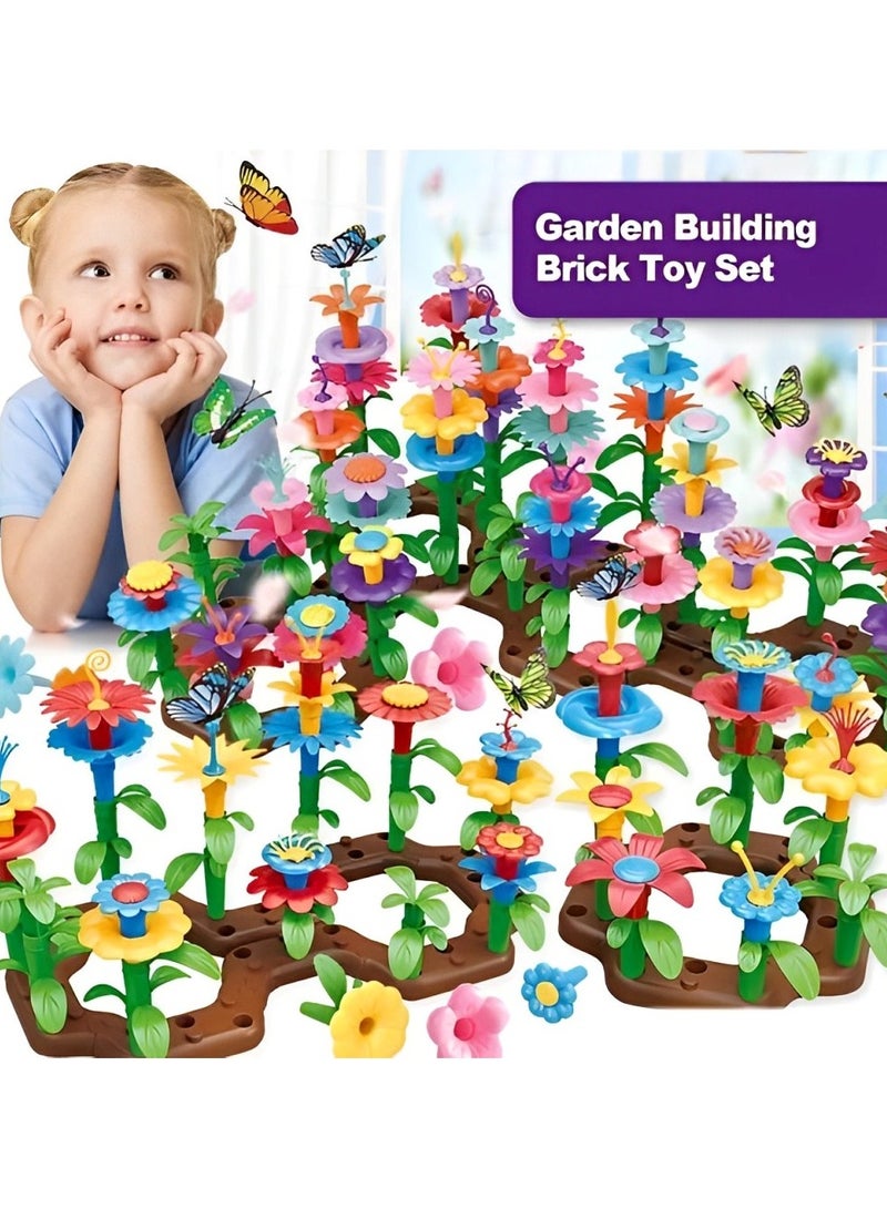 مجموعة زهور بلاستيكية تركيبية ملونة، ألعاب مونتيسوري لتعزيز التفكير التنموي وتنمية المهارات الحركية والحسية للأطفال الصغار، أدوات دعم التدريب للمعلمين والآباء، هدية مميزة (مجموعة من 38 قطعة) - Image 2