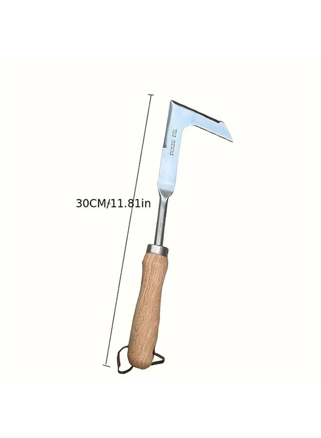 Stainless Steel Weeding Rake Manual Weed Puller Tool For Garden Lawn And Yard - Image 3