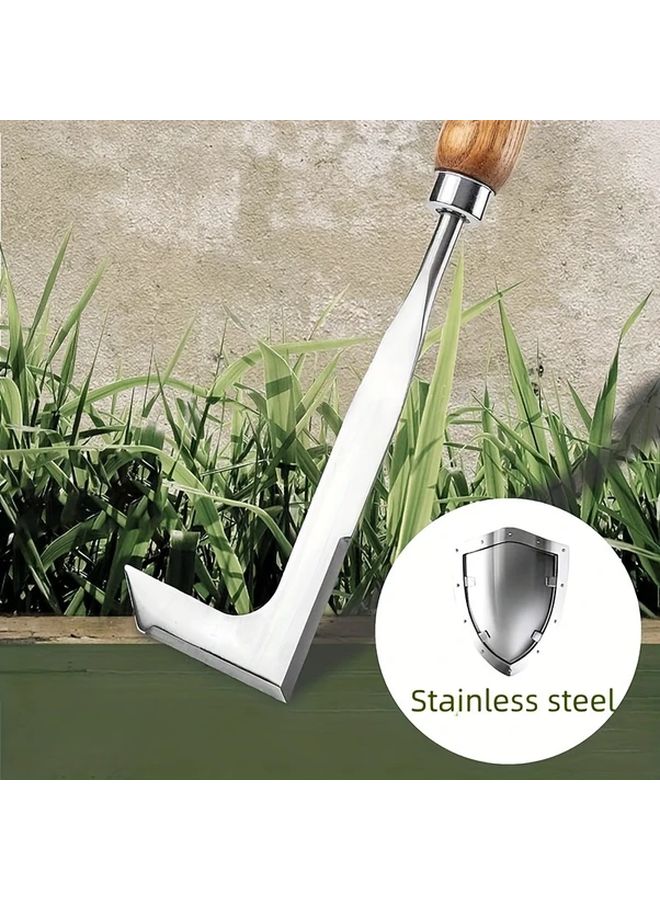 Stainless Steel Weeding Rake Manual Weed Puller Tool For Garden Lawn And Yard - Image 2