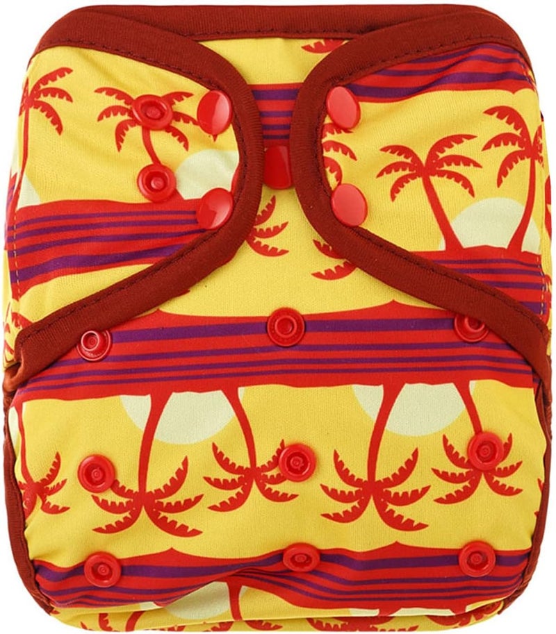 OsoCozy One Size Cloth Diaper Covers - Adjustable Snap Fit & Double Leg Gussets for Baby Boys & Girls from 8-35 Pounds. Use with Prefold, Flat or Fitted Cloth Diapers or Snap-in Inserts. - Image 1