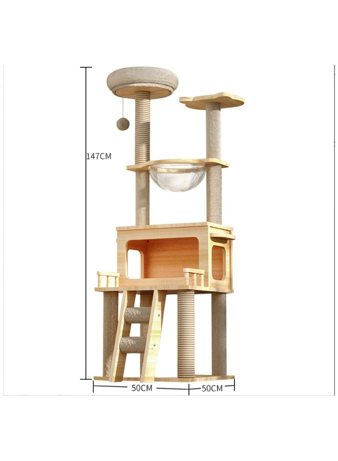 Generic Excellent quality cat climbing frame, multifunctional cat climbing frame, small cat climbing frame, cat climbing frame,cat climbing tree,cat tree - Image 1