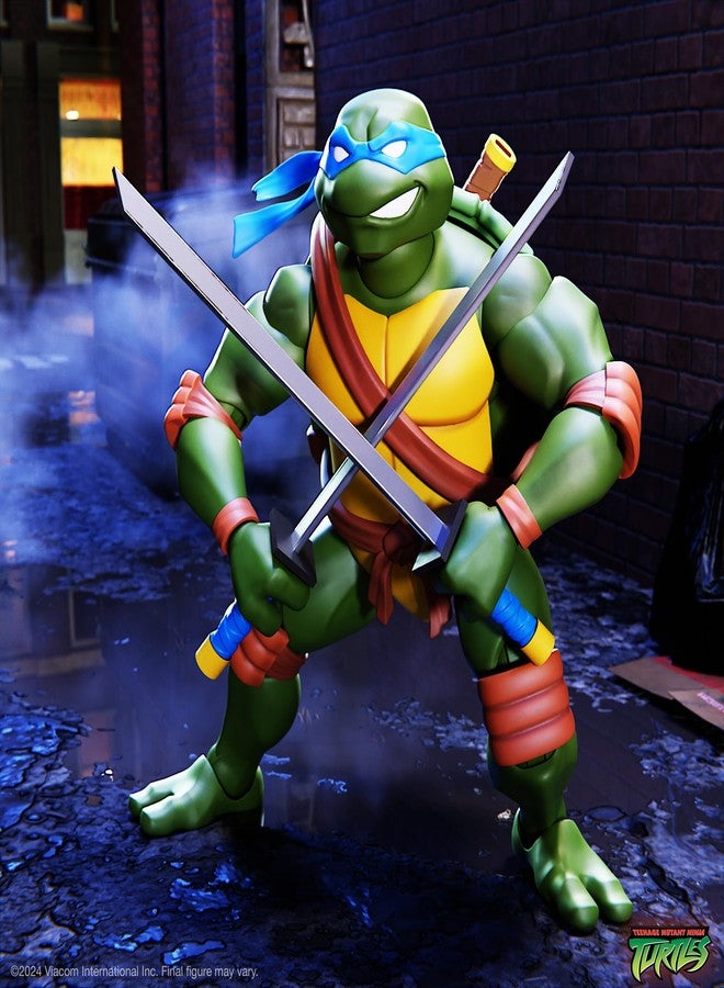 Super7 ULTIMATES! Teenage Mutant Ninja Turtles Leonardo - 7" TMNT Action Figure with Accessories Classic Cartoon Collectibles and Retro Toys - Image 3