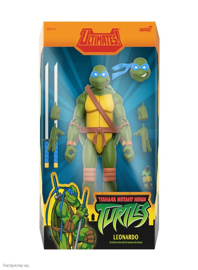 Super7 ULTIMATES! Teenage Mutant Ninja Turtles Leonardo - 7" TMNT Action Figure with Accessories Classic Cartoon Collectibles and Retro Toys - Image 2