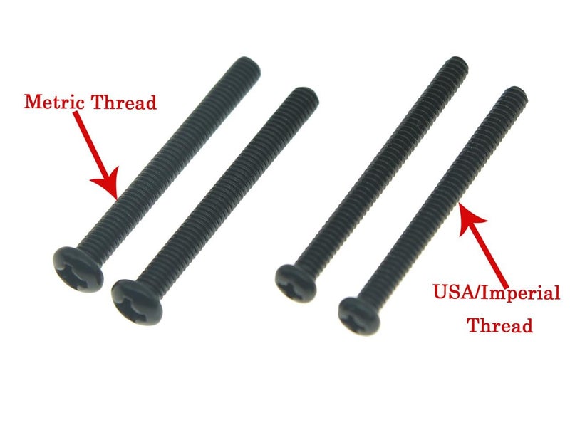 KAISH Pack of 20 American Thread Humbucker Pickup Height Screws Guitar Humbucker Pickup Screws with Springs for USA thread pickups Black - Image 4