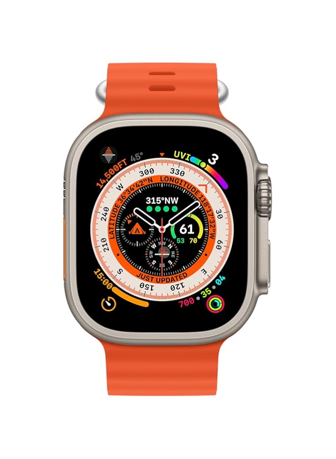 HUAWUAN Ocean Band Compatiable with Apple Watch Ultra 2 Band 49mm 45mm 44mm 42mm for Men Women, Sport Band Adjustable Silicone Strap With Buckle for iWatch Ultra 2 Series 9 8 7 6 5 4 3 SE 1
