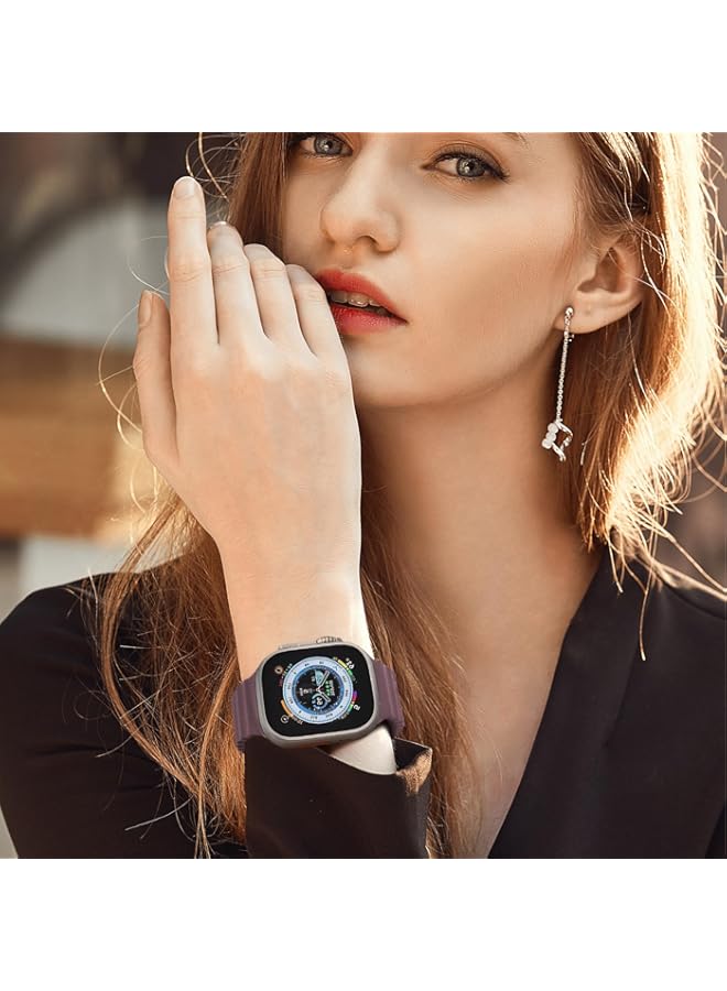 HUAWUAN Ocean Band Compatiable with Apple Watch Ultra 2 Band 49mm 45mm 44mm 42mm for Men Women, Sport Band Adjustable Silicone Strap With Buckle for iWatch Ultra 2 Series 9 8 7 6 5 4 3 SE 1