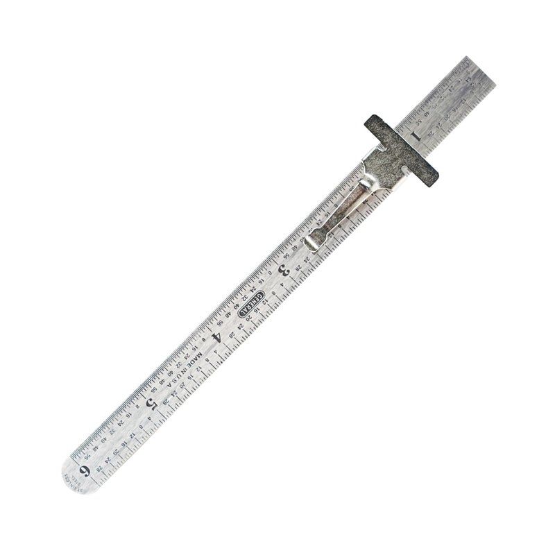 General Tools General Tools 300/1 6-Inch Flex Precision Stainless Steel Ruler, Chrome  - Image 1