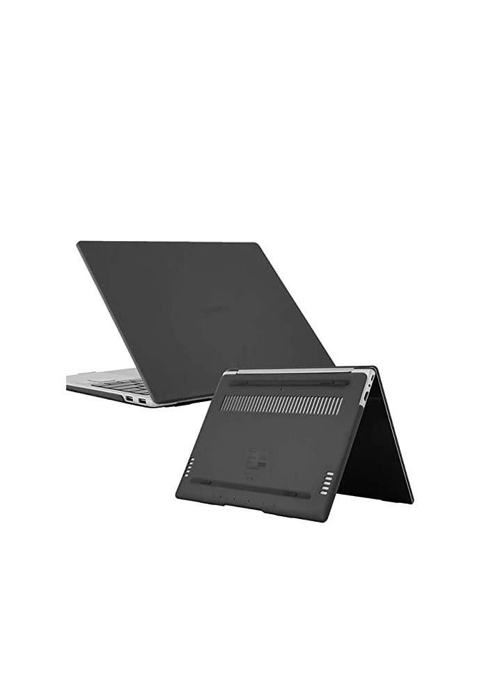 1Pack Rubberized Laptop Protective Hard Shell Cover Compatible with Huawei MateBook 14S 2021 --2023, Matte Black  - Image 1