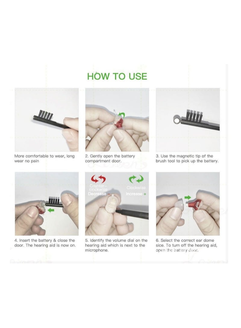 Mini Invisible Hearing-aid Sound Amplifier Volume Adjustable Ear Hearing Assistant Helper for Deaf Elderly Ear Care(For Left  Ear) - Image 5