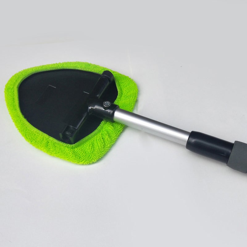 2pcs Windshield Cleaner Microfiber Car Window Cleaning Tool with Handle - Image 2