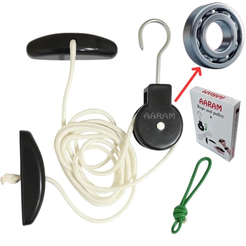 AARAM Physiotherapy Rope and Pulley for Pain Relief (With bearing) for physical therapy frozen shoulder and other hand exercises mobility of hand and therapy uses - Image 1
