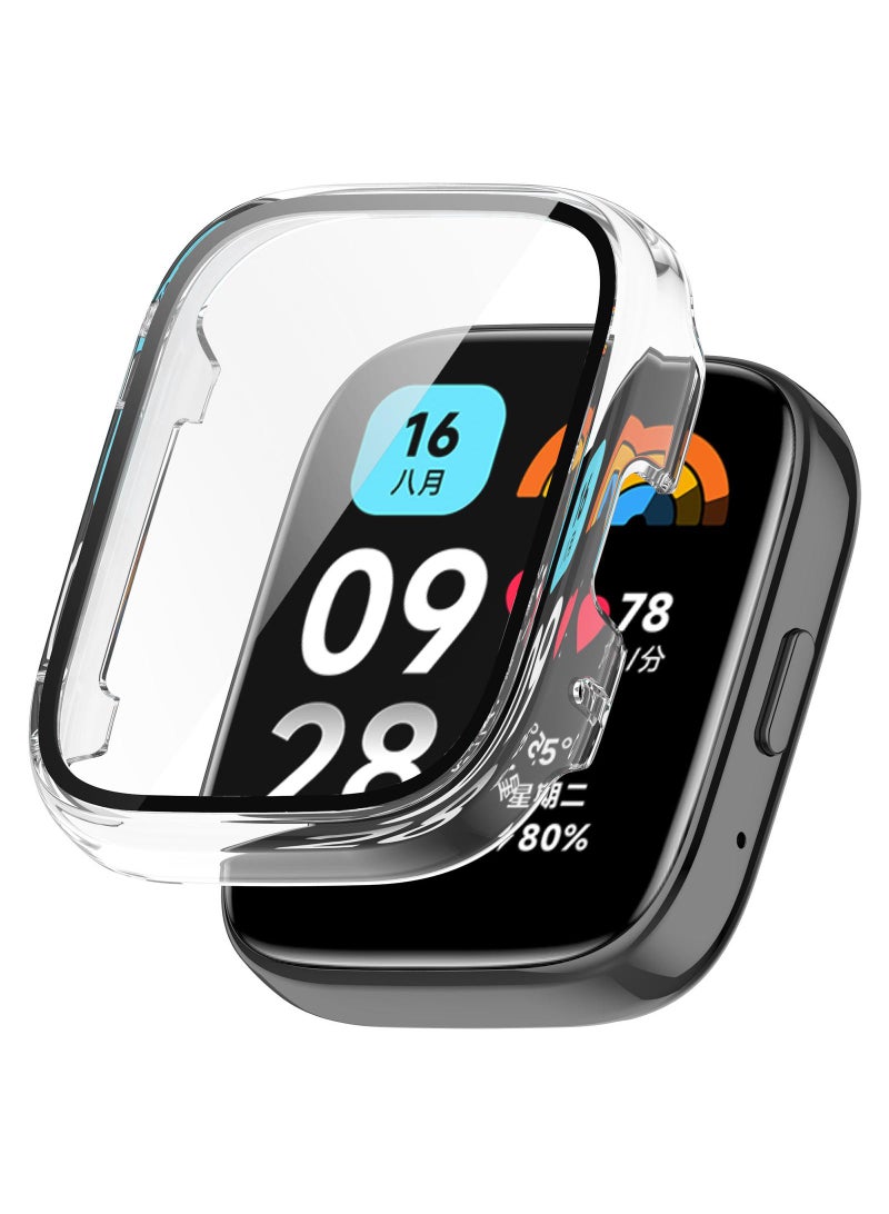 2 pieces Coverage Case with Screen Protector Compatible with Xiaomi Redmi Watch 3 lite White - Image 1