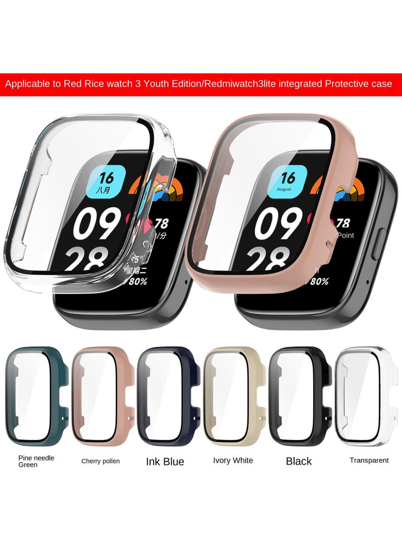 2 pieces Coverage Case with Screen Protector Compatible with Xiaomi Redmi Watch 3 lite White - Image 5