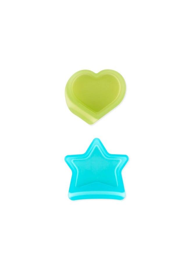 BUMKiNs Bumkins Baby Silicone Little Dippers, Attaches to Bowls, Dishes and Plates, Sauce Cup, Holds Condiments, Dip, Puree, Toppings, Baby Led Weaning, Essential Feeding Supplies, Babies 6 Months Up, Blue  - Image 1
