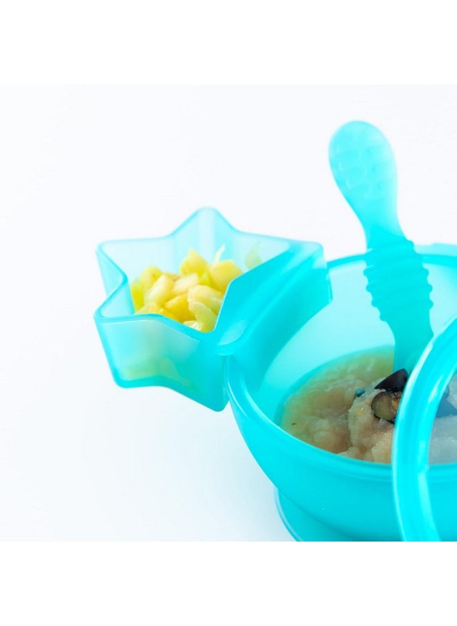 BUMKiNs Bumkins Baby Silicone Little Dippers, Attaches to Bowls, Dishes and Plates, Sauce Cup, Holds Condiments, Dip, Puree, Toppings, Baby Led Weaning, Essential Feeding Supplies, Babies 6 Months Up, Blue  - Image 2
