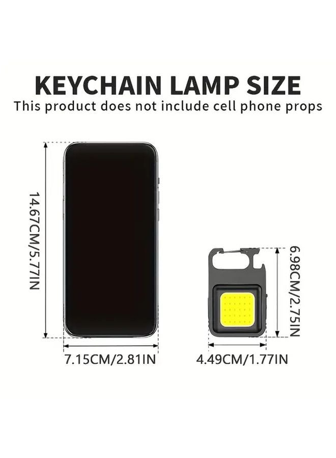 1pc Super Mini COB Flashlight LED Hands Free Torch With Hook 4 Modes Bright Multifunctional Work Lamp - Image 4