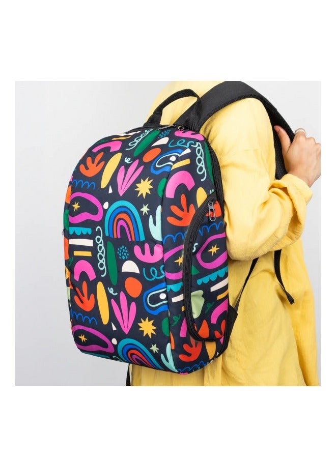 حقيبة ظهر - نمط مرسوم يدويًا  - Image 1