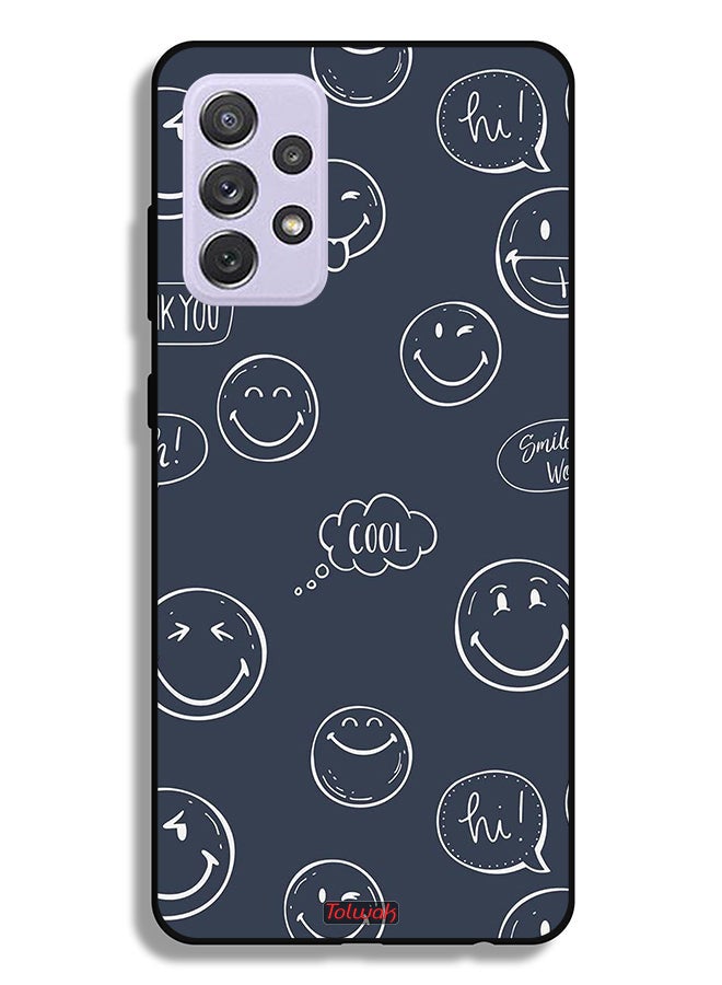Tolwak Samsung Galaxy A72 5G Protective Case Cover Cool Faces Tags - Image 1