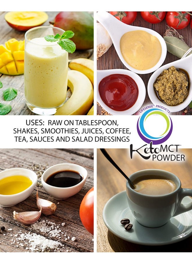 Lifesense - C8 Enriched Mct Oil Powder Unflavored Sourced From Coconut Oil Keto Friendly Developed By Phd Nutrition In Usa - Image 1
