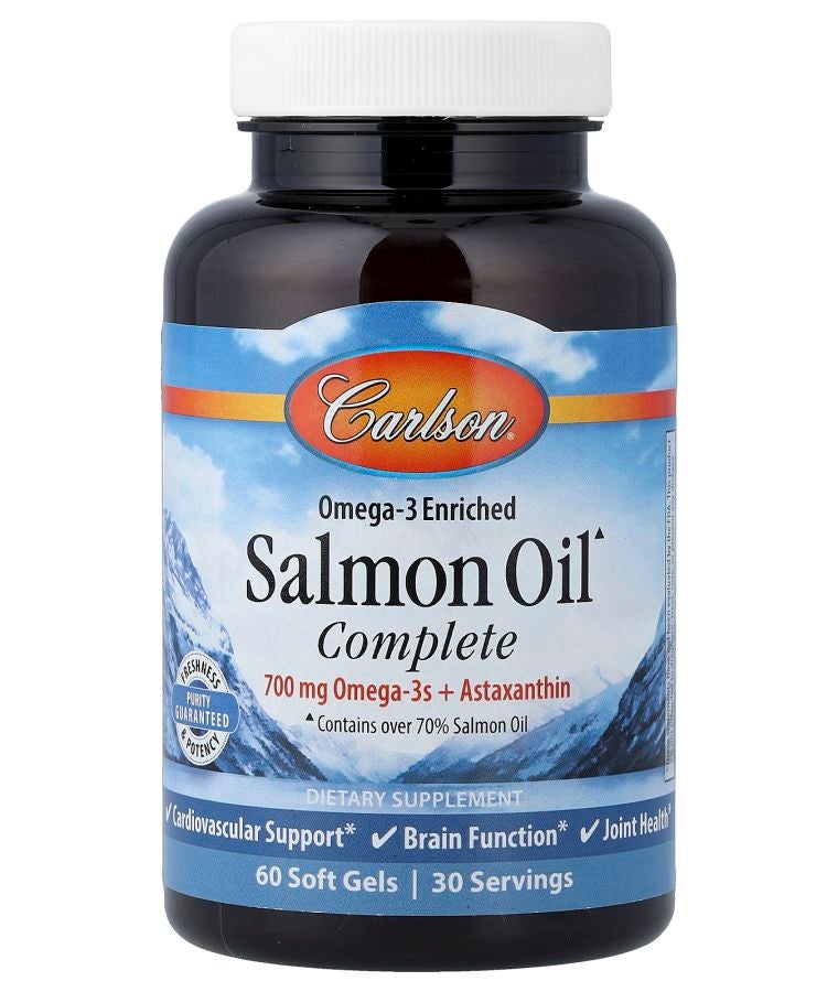 Omega-3 Enriched Salmon Oil Complete 60 Soft Gels