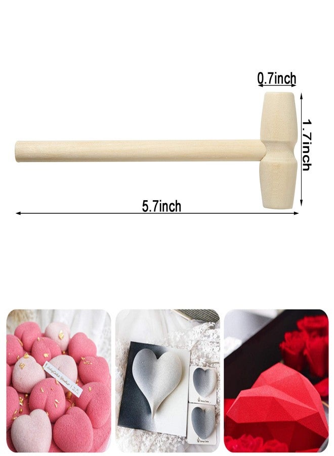 TDOCK 50 Pcs Mini Wooden Hammers for Breakable Chocolate Bulk, Natural Wood Toy Mallets for Kids - Image 2