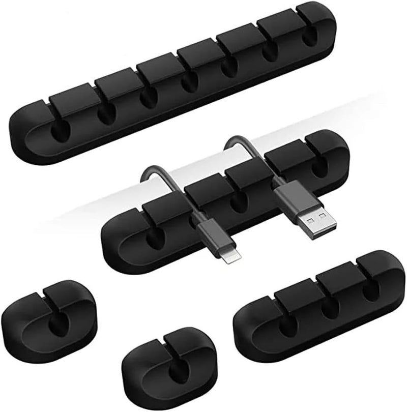 LDQ 1 Pcs Multi-slot Cable Organizer Clips-Cord Management System For Desk, Home, Office & Car- Nightstand Wire Holder - Image 1