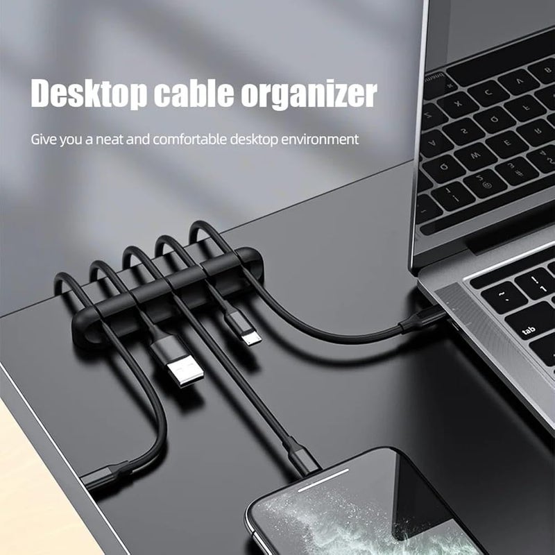 LDQ 1 Pcs Multi-slot Cable Organizer Clips-Cord Management System For Desk, Home, Office & Car- Nightstand Wire Holder - Image 3