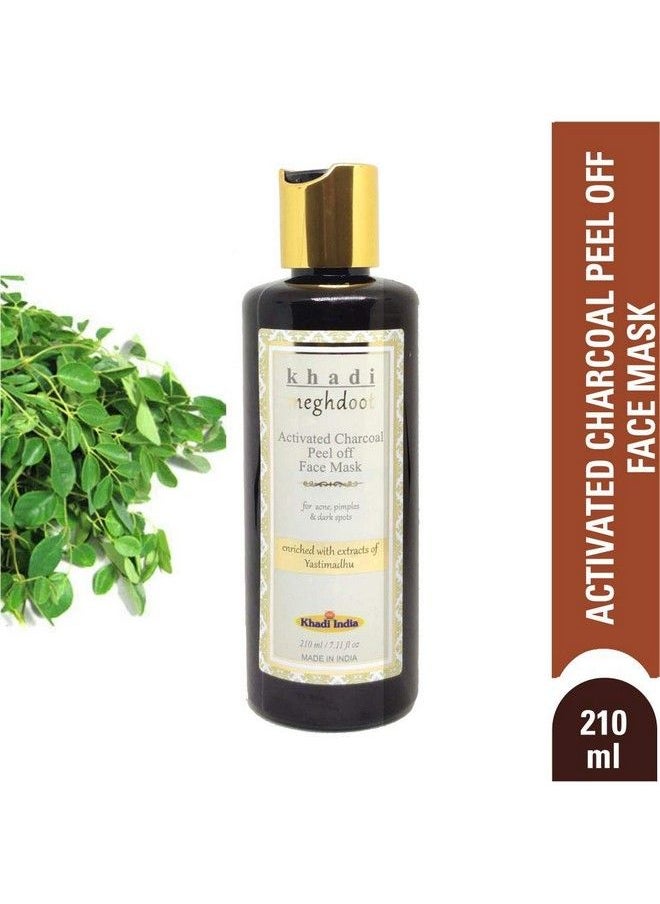 KHADI MEGHDOOT - Activated Charcoal Peel Off Face Mask 210Ml For Acne Pimples & Dark Spots - Image 1