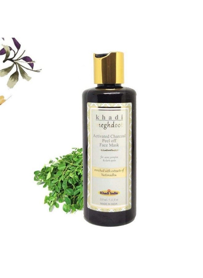 KHADI MEGHDOOT - Activated Charcoal Peel Off Face Mask 210Ml For Acne Pimples & Dark Spots - Image 1