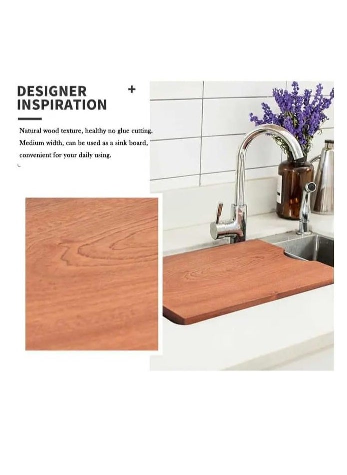 Generic Liying Rectangular Wood Cutting Board One Piece, No Glue Non Toxic, All Whole Single Wood Butcher Block Thick Hard Wood Heavy Duty Edge Grain (38x26)  - Image 3