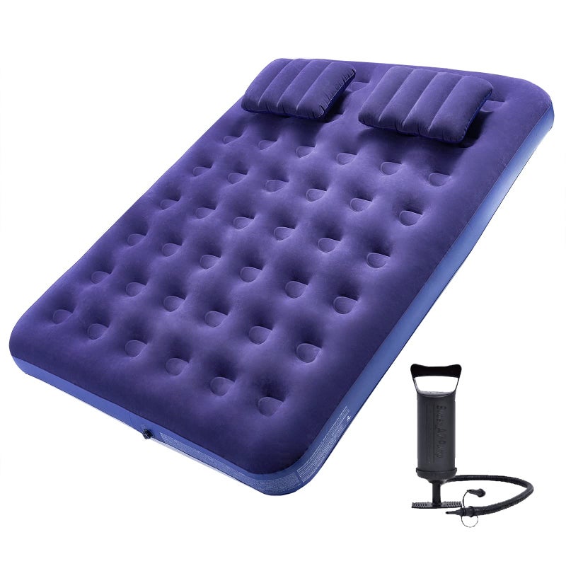 Outraveler Outraveler Queen Size Air Mattress Inflatable Bed with Pump and PillowsBlow Up Mattress for Camping and Home