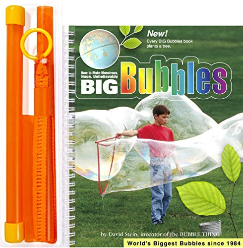 BUBBLE-THING BUBBLETHING Big Bubbles Wand and Book Easy for Kids Ages 6 to 96 Bubbles Really Big See Our Videos - Image 1