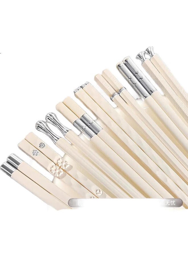Dipple High-Quality Alloy Chopsticks, Family Antibacterial, Anti-Mold, Heat-Resistant Tableware, Specially Designed For Home Use - Image 3
