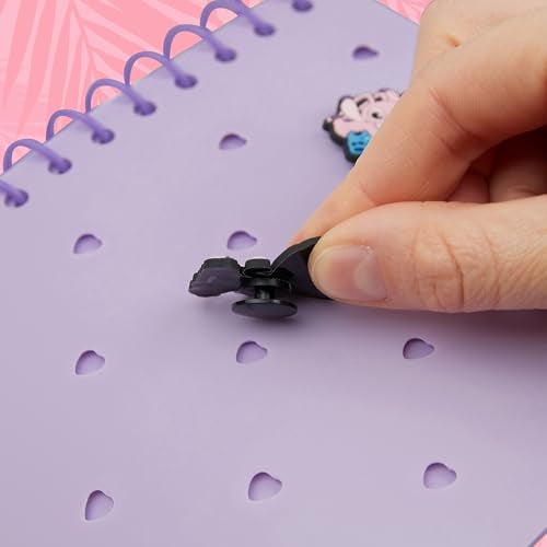 Disney Stitch A5 Customizable Notebook and Zipped Pencil Case Stationery Set with Character Pins Sticky Notes Gifts for Girls - Image 3