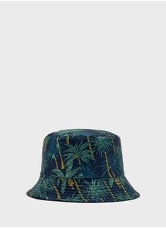 Seventy Five Reversible Tropical Print Bucket Hat  - Image 3