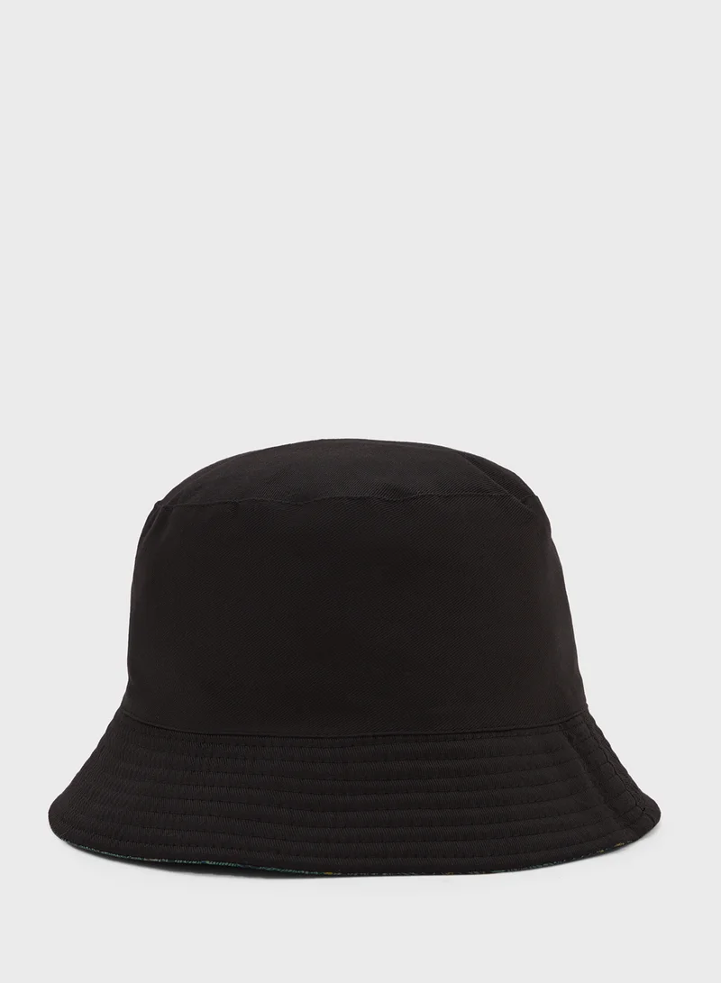Seventy Five Reversible Tropical Print Bucket Hat