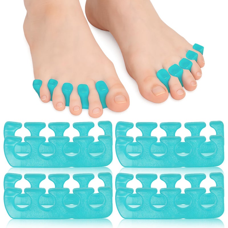 Iconikal 8Pack Pedicure Gel Toe Separator 5x12Inch Soft Reusable Bunion Relief Spa Day Foot Care Vacation Supply Toe Stretcher 4 Pairs - Image 3
