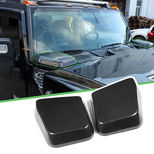 PIUGILH Fit for Hummer H2 2003-2009 Side Air Intake Hood Vent Cover,Side Engine Hood Cover Car Exterior Accessories,2PCS - Image 1