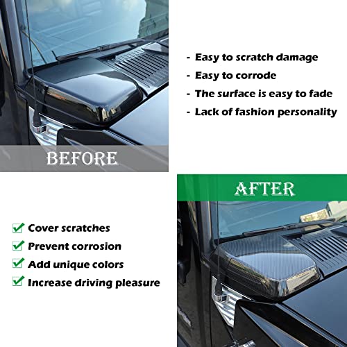 PIUGILH Fit for Hummer H2 2003-2009 Side Air Intake Hood Vent Cover,Side Engine Hood Cover Car Exterior Accessories,2PCS - Image 2