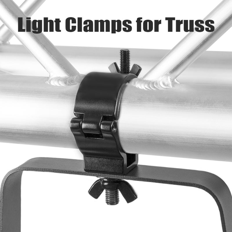 Aluminum Stage Light Hook Truss Clamp Heavy Duty Stage Light Clamp 0-Shaped Moving Head Light Truss Kit Black - Image 3