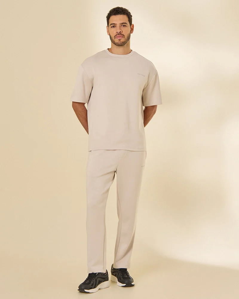 Redtag Men Beige Modal T Shirt