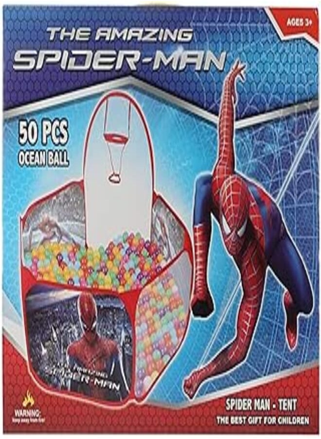 Alhabbary Alhabbary Spider Man Tent for Boys with 50 ball free - MJM81 