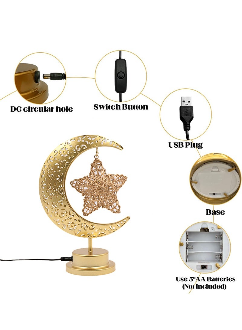 جيوان ديكورات رمضان للمنزل 2026 ، مصباح الهلال والقمر والنجم للديكور عيد مبارك ، أضواء رمضان تعمل بالبطارية أو USB للديكور المنزلي للحفلة ، هدايا رمضان للأصدقاء العائلة - Image 3