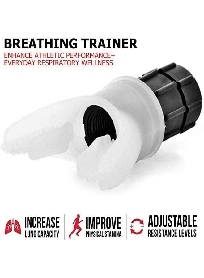 بيوينتي جهاز تدريب التنفس الرئوي، جهاز تدريب نقص الأكسجين، جهاز تدريب طويل، رياضي، جهاز تدريب التنفس للاستنشاق والزفير، التحمل، أقصى مقاومة للتنفس، يزيد من قدرة القلب على التحمل - Image 3