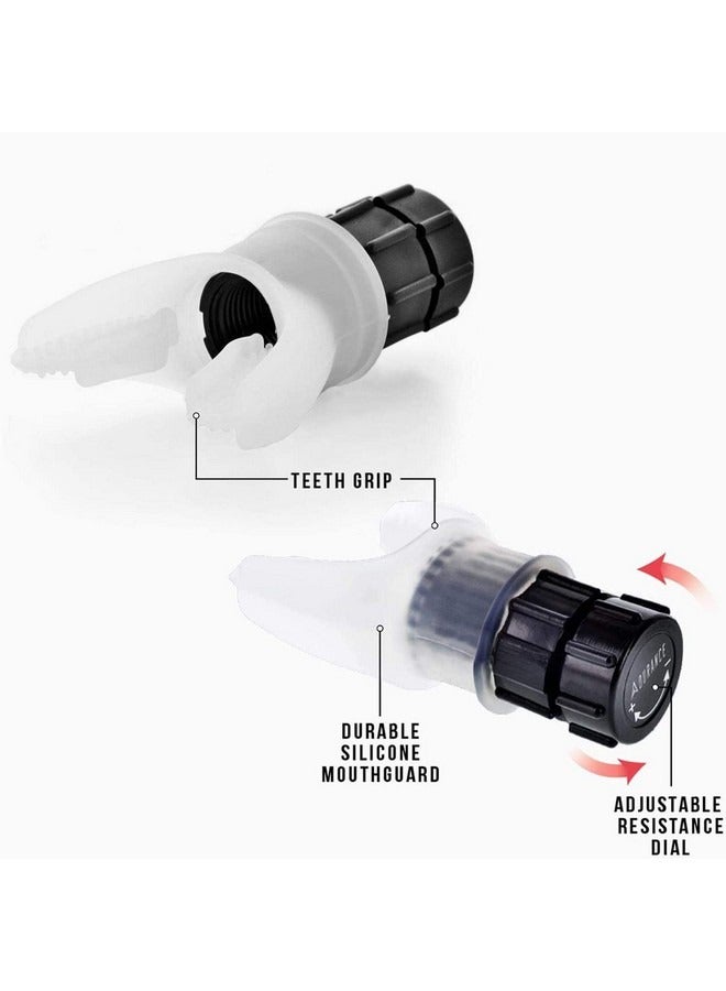 بيوينتي جهاز تدريب التنفس الرئوي، جهاز تدريب نقص الأكسجين، جهاز تدريب طويل، رياضي، جهاز تدريب التنفس للاستنشاق والزفير، التحمل، أقصى مقاومة للتنفس، يزيد من قدرة القلب على التحمل - Image 5