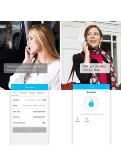 ALINK Smart Door Lock, Stainless Steel  Fingerprint TT Keyless Entry with App Control  - Image 4