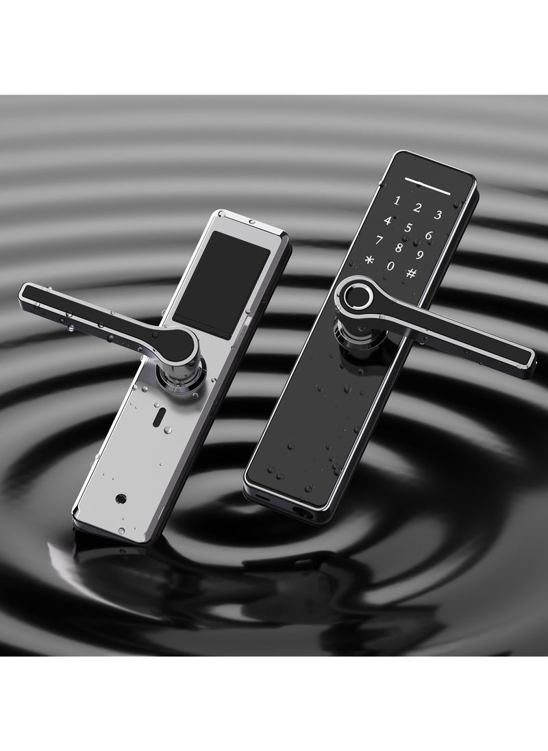 ALINK - Smart Door Lock, Stainless Steel  Fingerprint TT Keyless Entry with App Control - Image 1