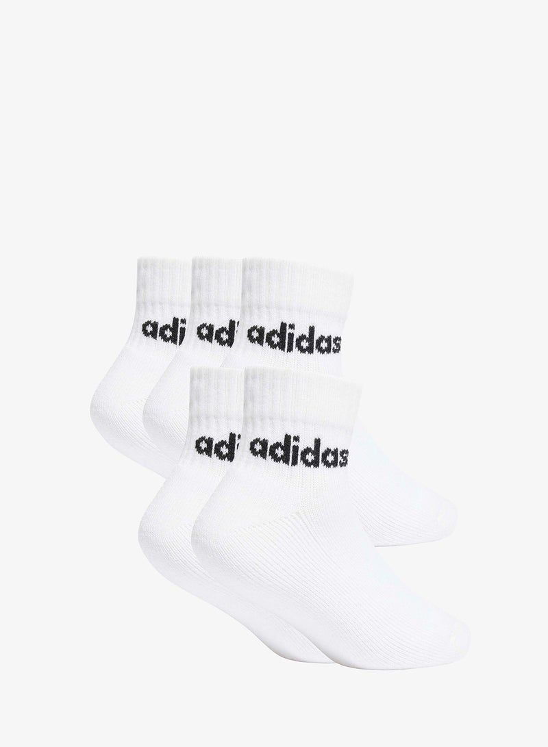 Adidas Kids 5 Pack Linear Ankle Socks - Image 1