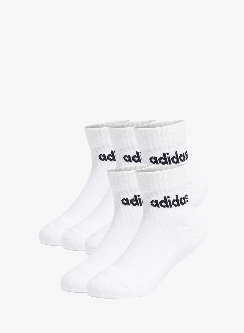 Adidas Kids 5 Pack Linear Ankle Socks - Image 2